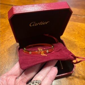 Cartier Gold love Bracelet with Diamonds